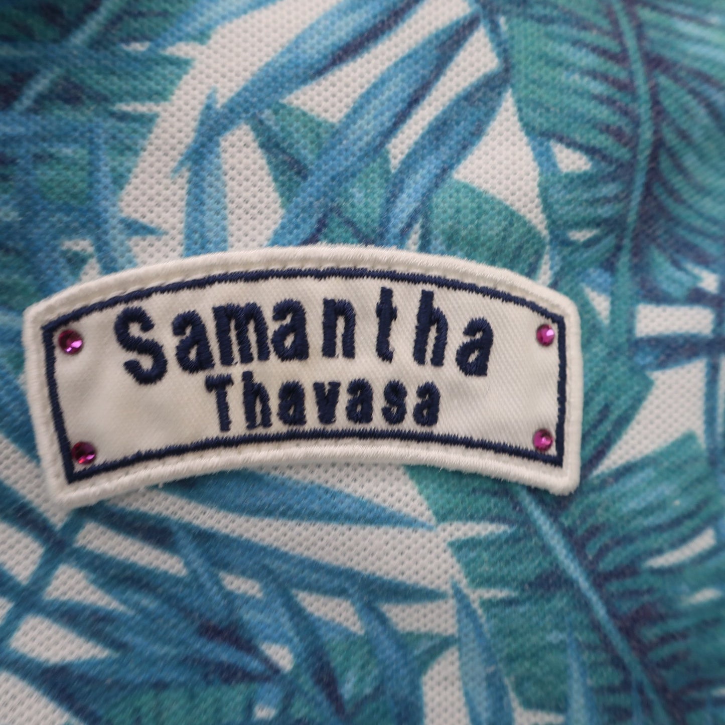Samantha Thavasa(サマンサタバサ) ノースリーブポロシャツ 青系 レディース 38 A