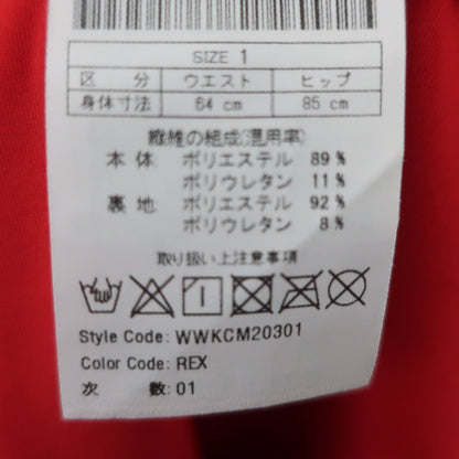 WAAC(ワック) スカート 赤 レディース 1 WWKCM20301 A