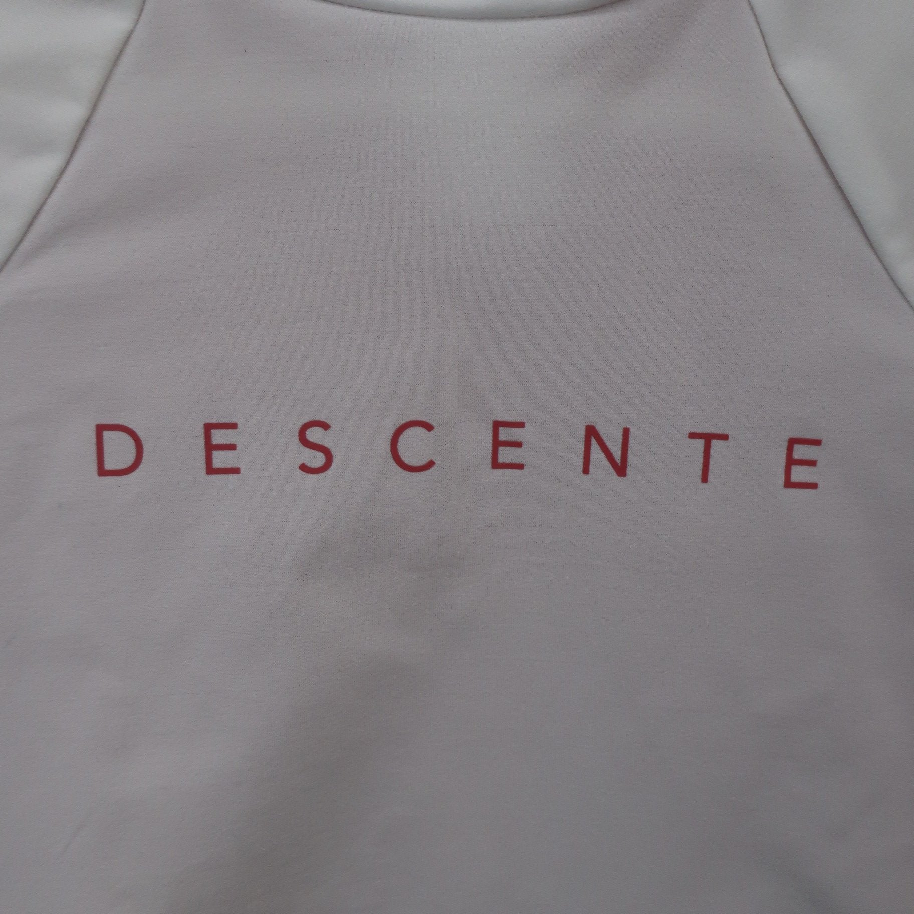 DESCENTE(デサント) 半袖モックネックシャツ 白ピンク レディース M A
