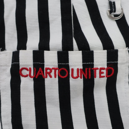 Cuarto UNITED(クアルトユナイテッド) ショートパンツ 白黒ストライプ レディース L A