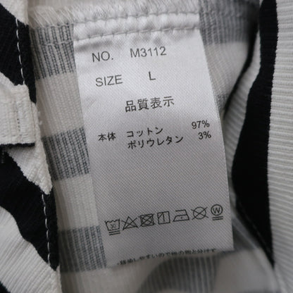 Cuarto UNITED(クアルトユナイテッド) ショートパンツ 白黒ストライプ レディース L A