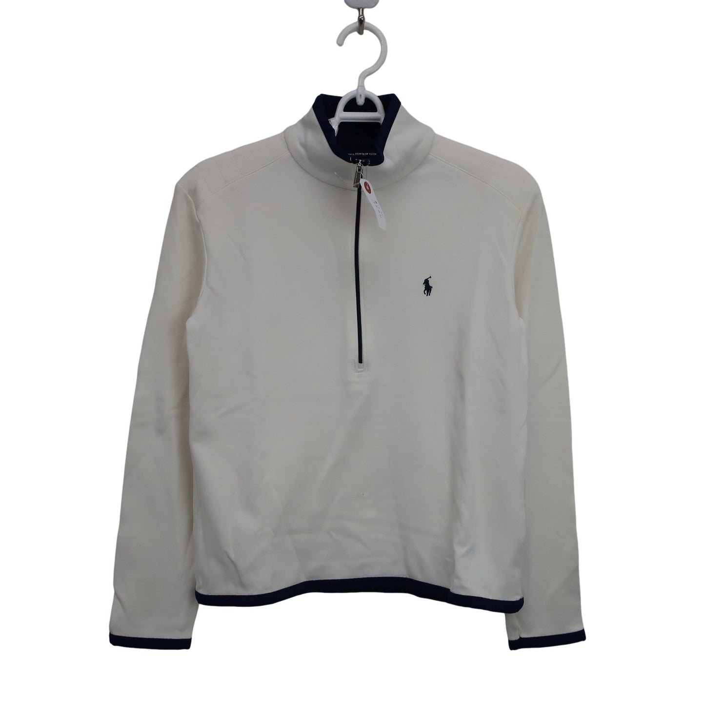 RALPH LAUREN(ラルフローレン) 長袖ハーフジップシャツ 白 レディース M A