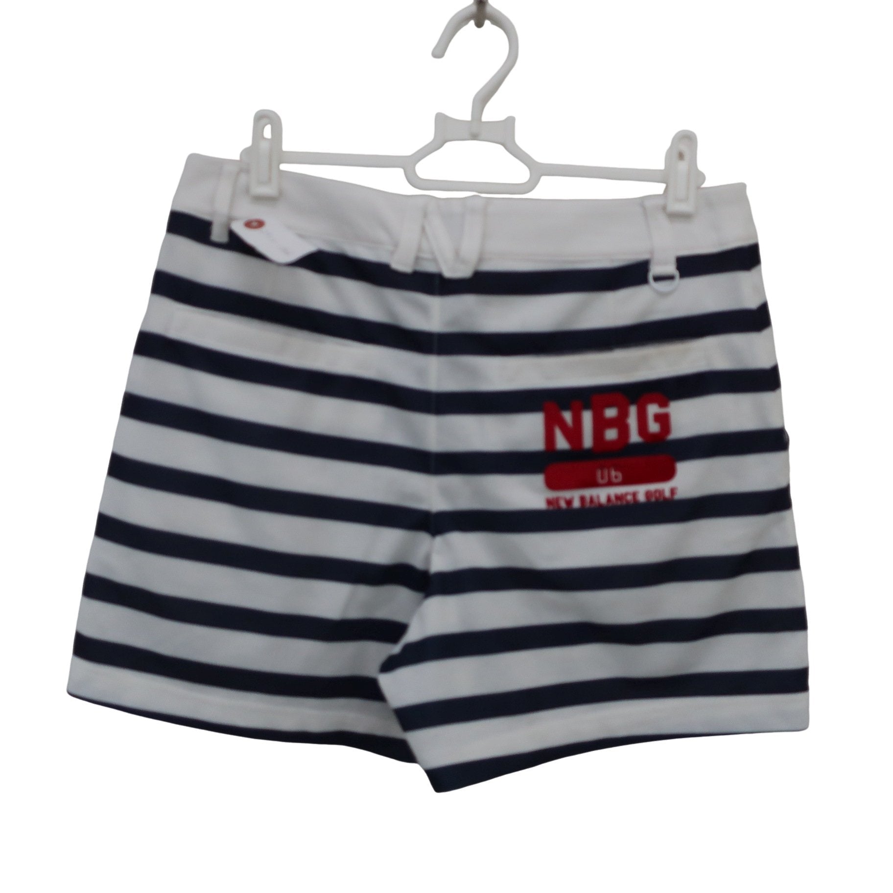 New Balance golf(ニューバランスゴルフ) ショートパンツ 白ネイビーボーダー レディース 1 012-8132504 B