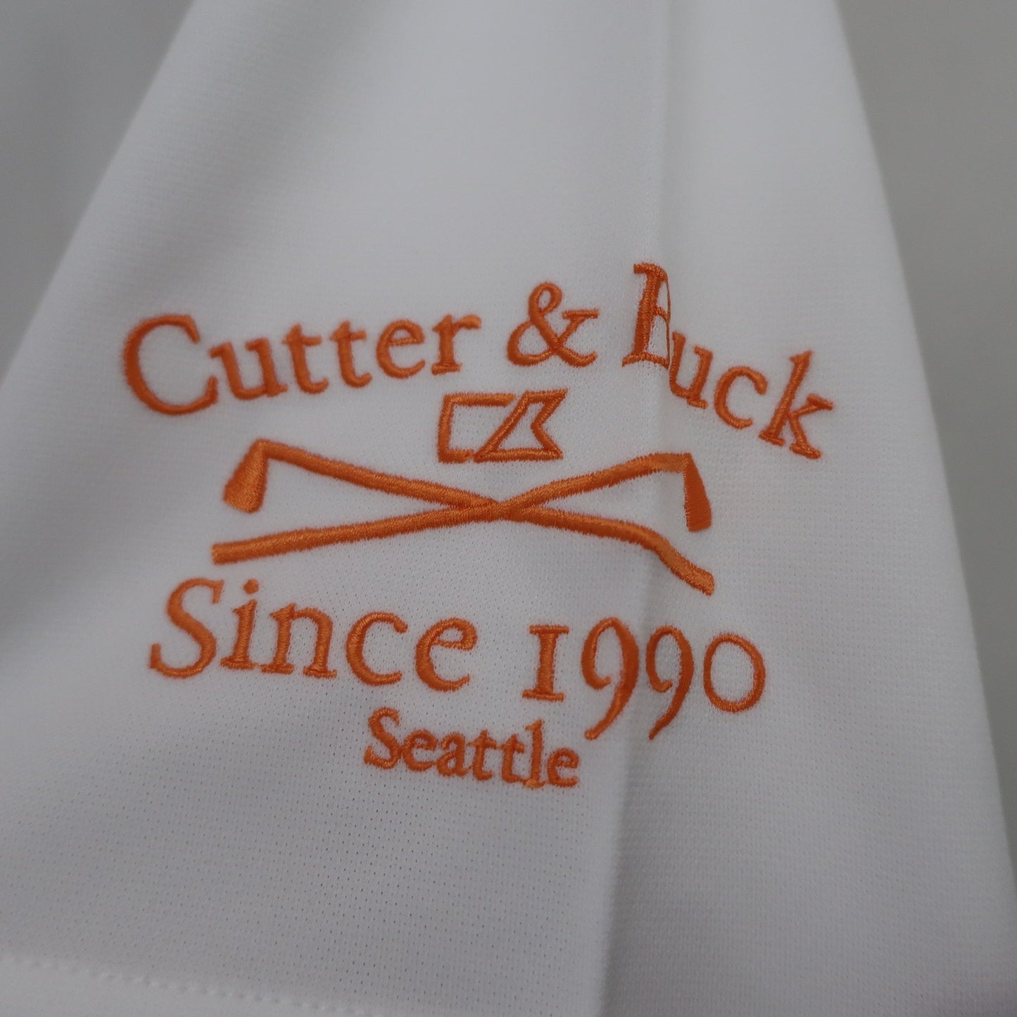 CUTTER&BUCK(カッター＆バック) ポロシャツ 白 メンズ L B