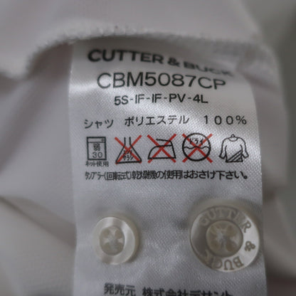 CUTTER&BUCK(カッター＆バック) ポロシャツ 白 メンズ L B