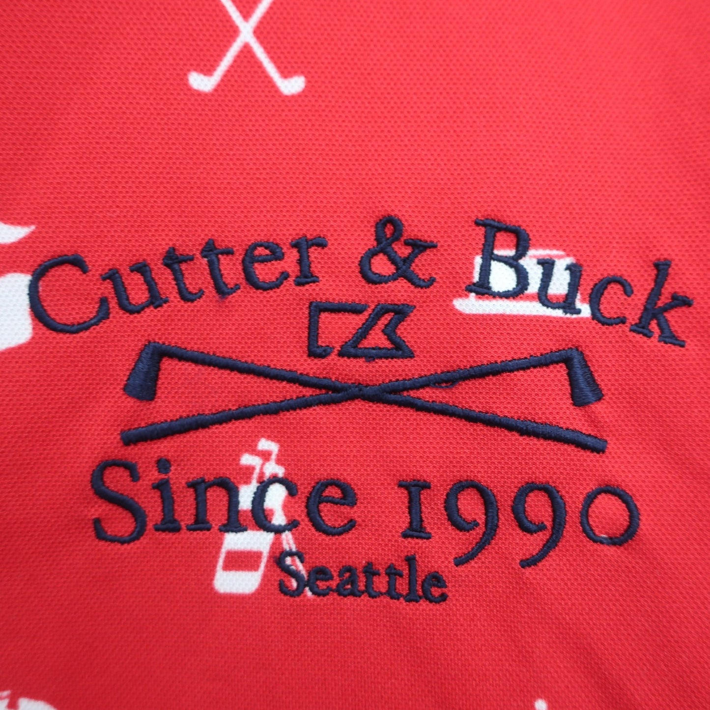 CUTTER&BUCK(カッター＆バック) ポロシャツ 赤 メンズ LL A