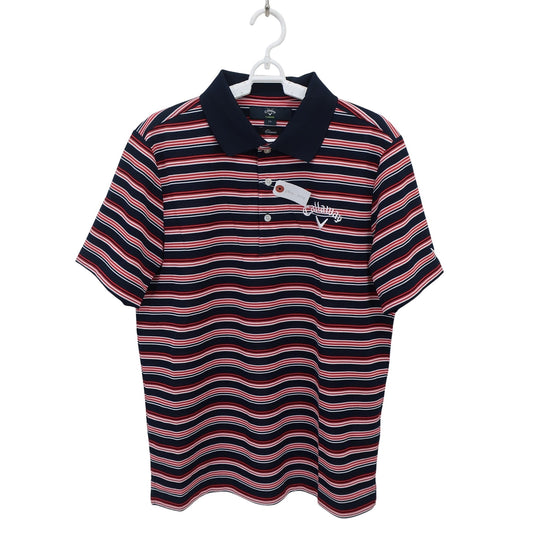 Callaway(キャロウェイ) ポロシャツ ネイビー赤ボーダー メンズ LL 241-951619 A