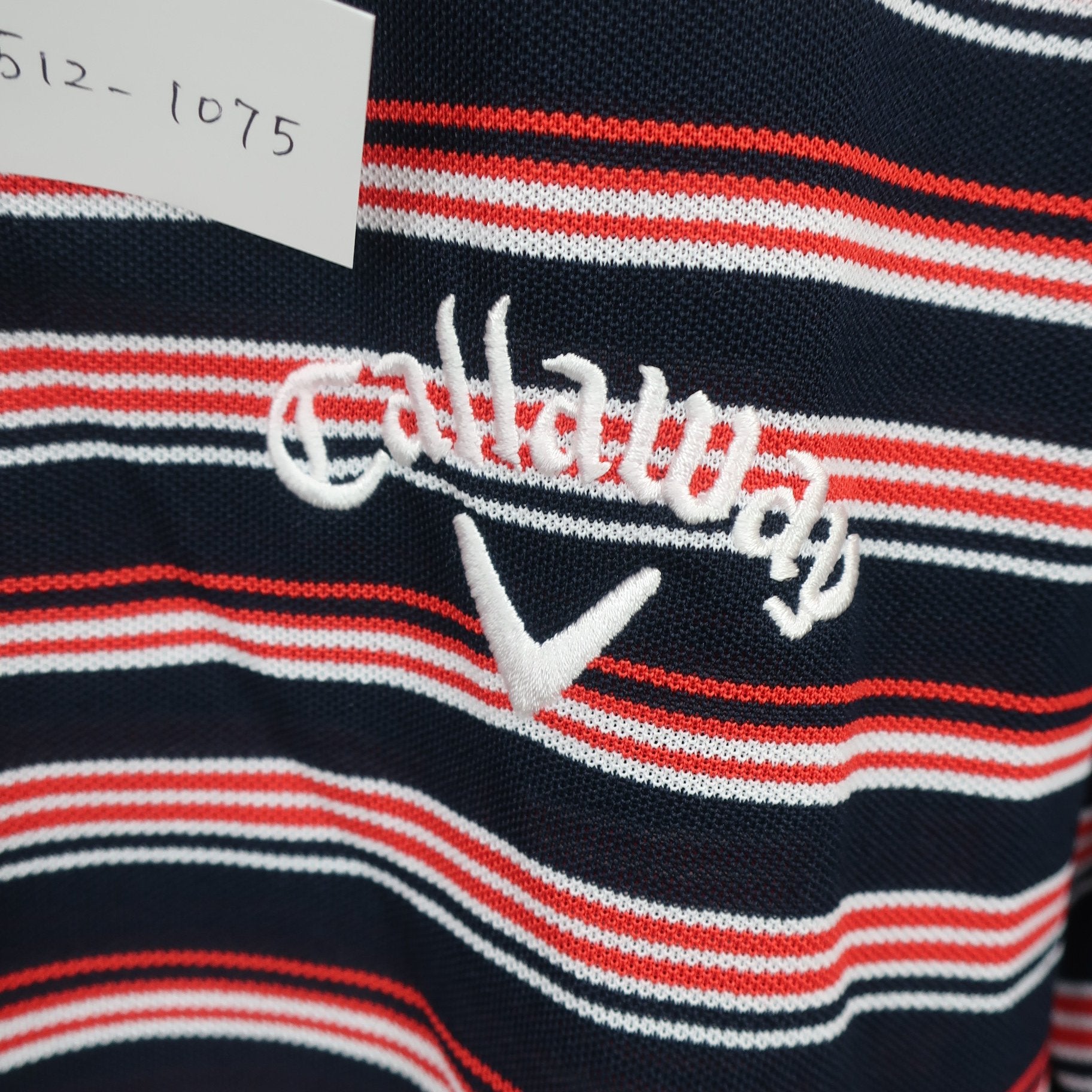 Callaway(キャロウェイ) ポロシャツ ネイビー赤ボーダー メンズ LL 241-951619 A