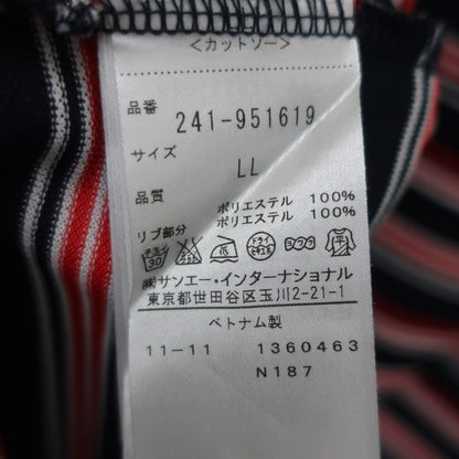 Callaway(キャロウェイ) ポロシャツ ネイビー赤ボーダー メンズ LL 241-951619 A