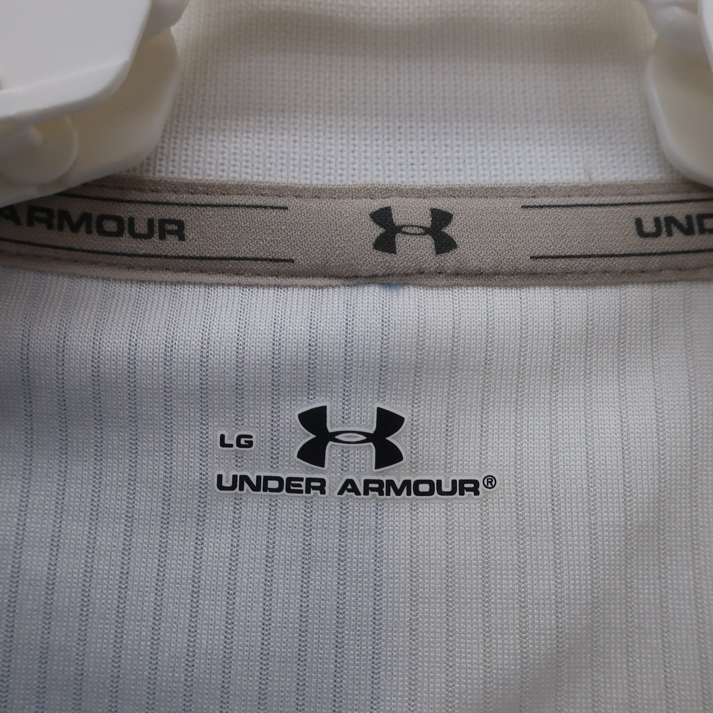 UNDER ARMOUR(アンダーアーマー) ポロシャツ 白水色 メンズ LG A
