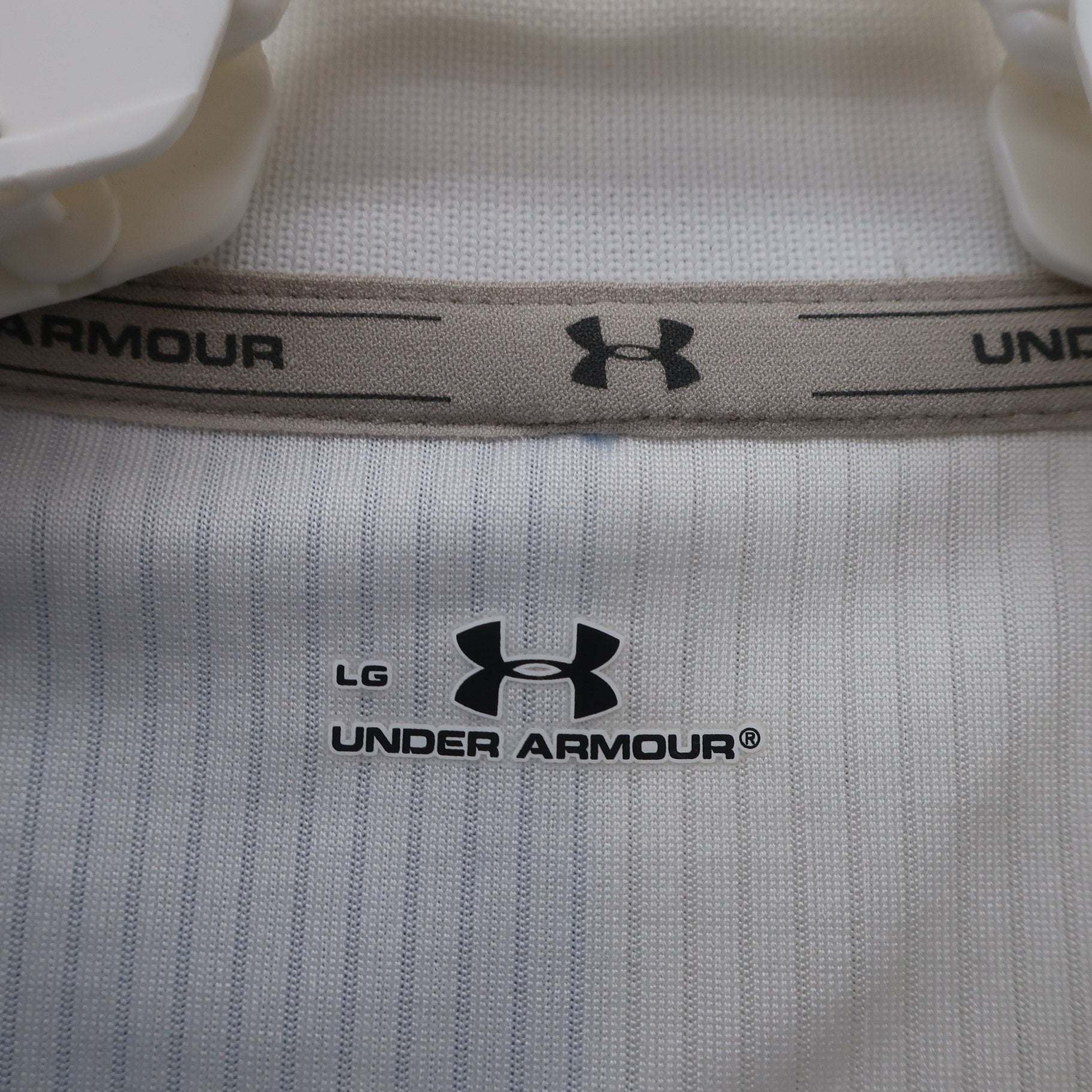 UNDER ARMOUR(アンダーアーマー) ポロシャツ 白水色 メンズ LG A