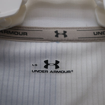 UNDER ARMOUR(アンダーアーマー) ポロシャツ 白水色 メンズ LG A
