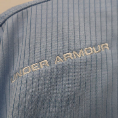 UNDER ARMOUR(アンダーアーマー) ポロシャツ 白水色 メンズ LG A