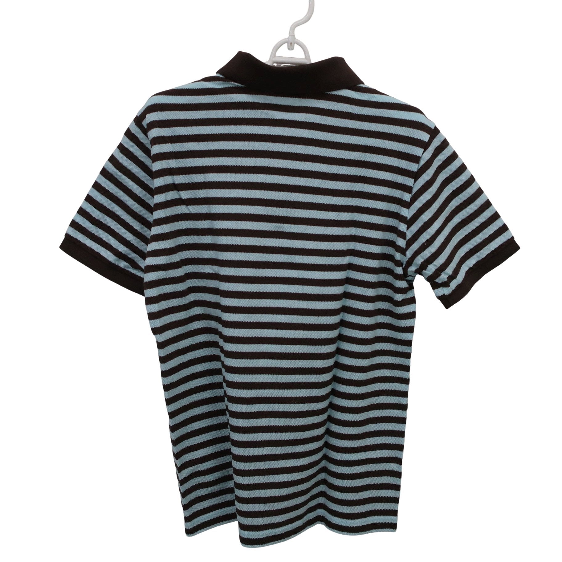 Munsingwear(マンシングウェア) ポロシャツ 水色ブラウンボーダー メンズ L A