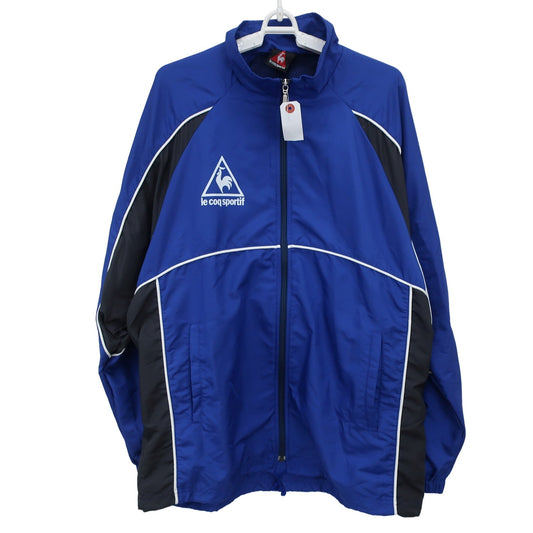 le coq sportif(ルコックスポルティフ) フルジップナイロンジャケット 青黒 メンズ O A