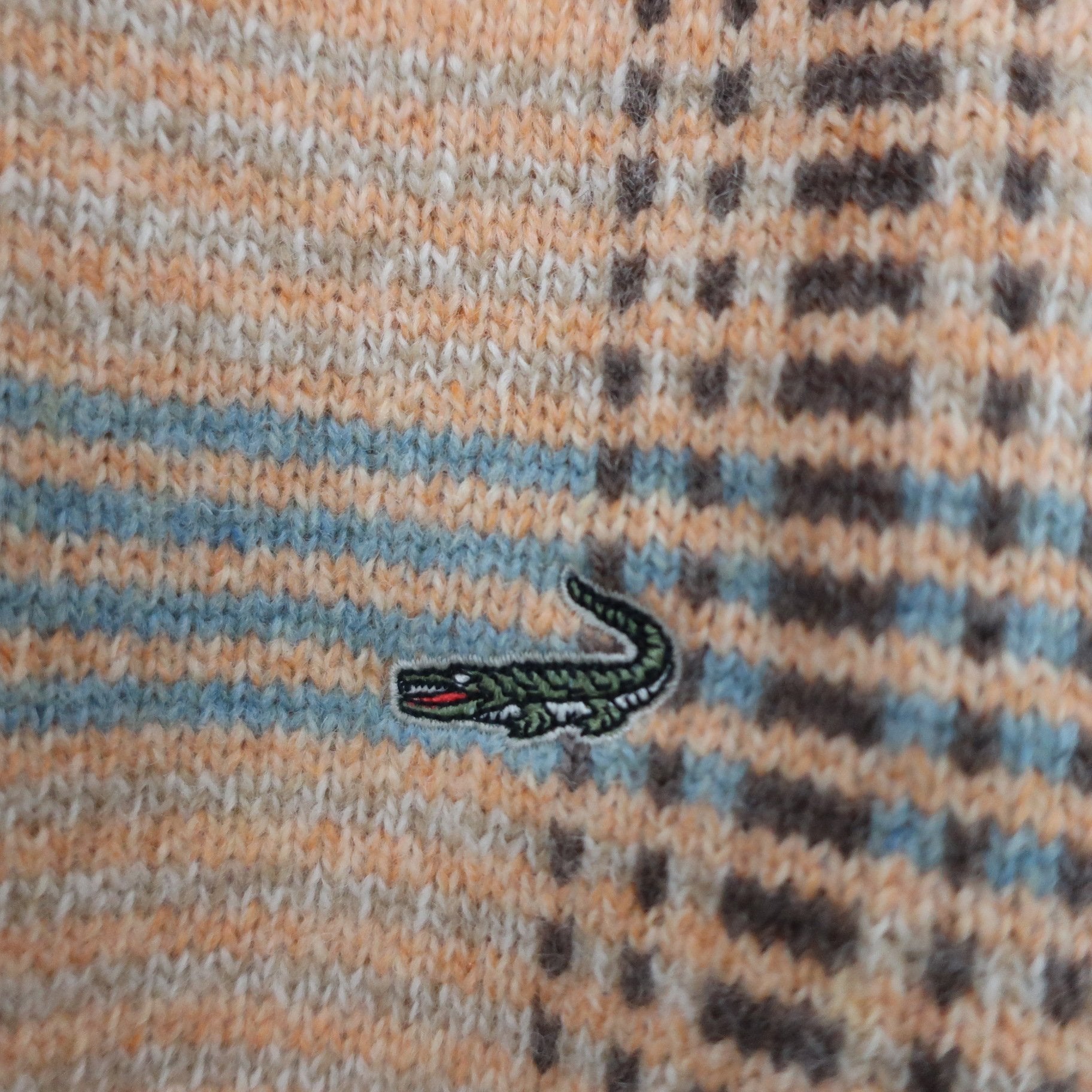 Crocodile(クロコダイル) ハーフジップセーター オレンジ系 メンズ LL A