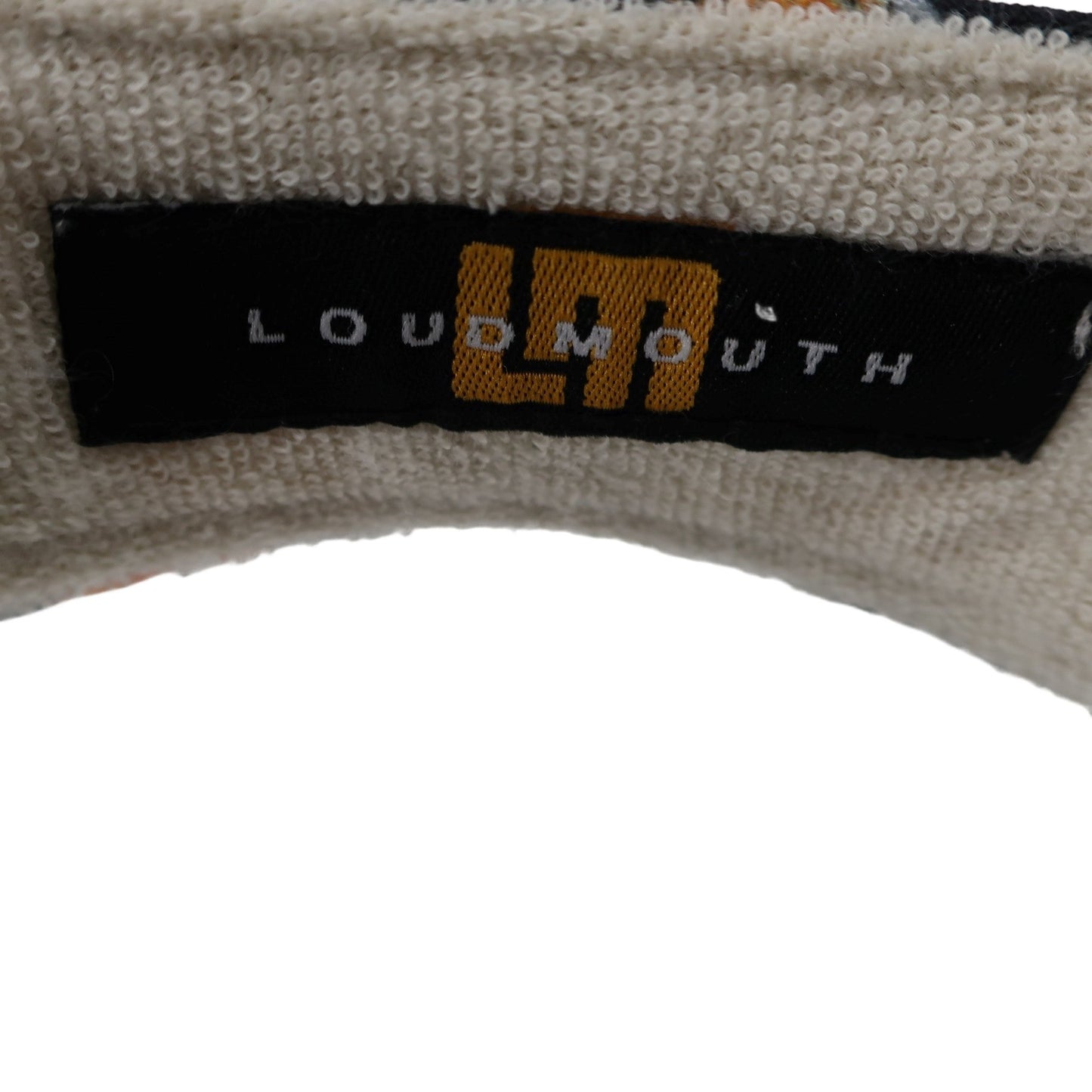 LOUDMOUTH(ラウドマウス) サンバイザー 黒ビール柄 レディース フリーサイズ B