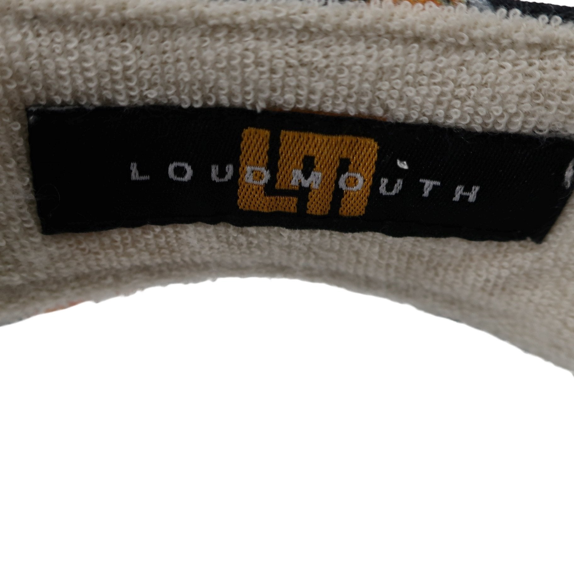 LOUDMOUTH(ラウドマウス) サンバイザー 黒ビール柄 レディース フリーサイズ B