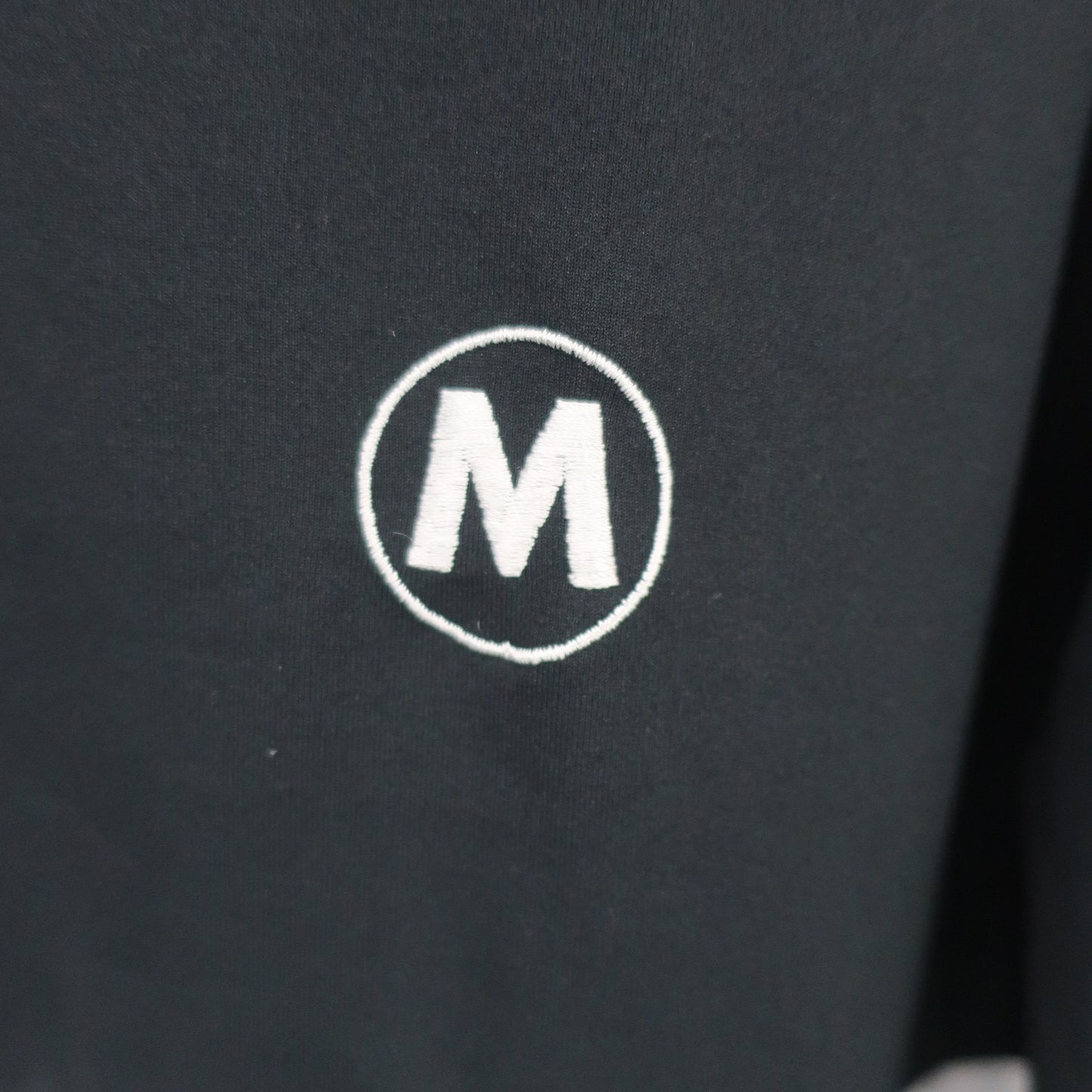 M.U SPORTS(エムユースポーツ) ハーフジップシャツ 白黒 メンズ 50 A