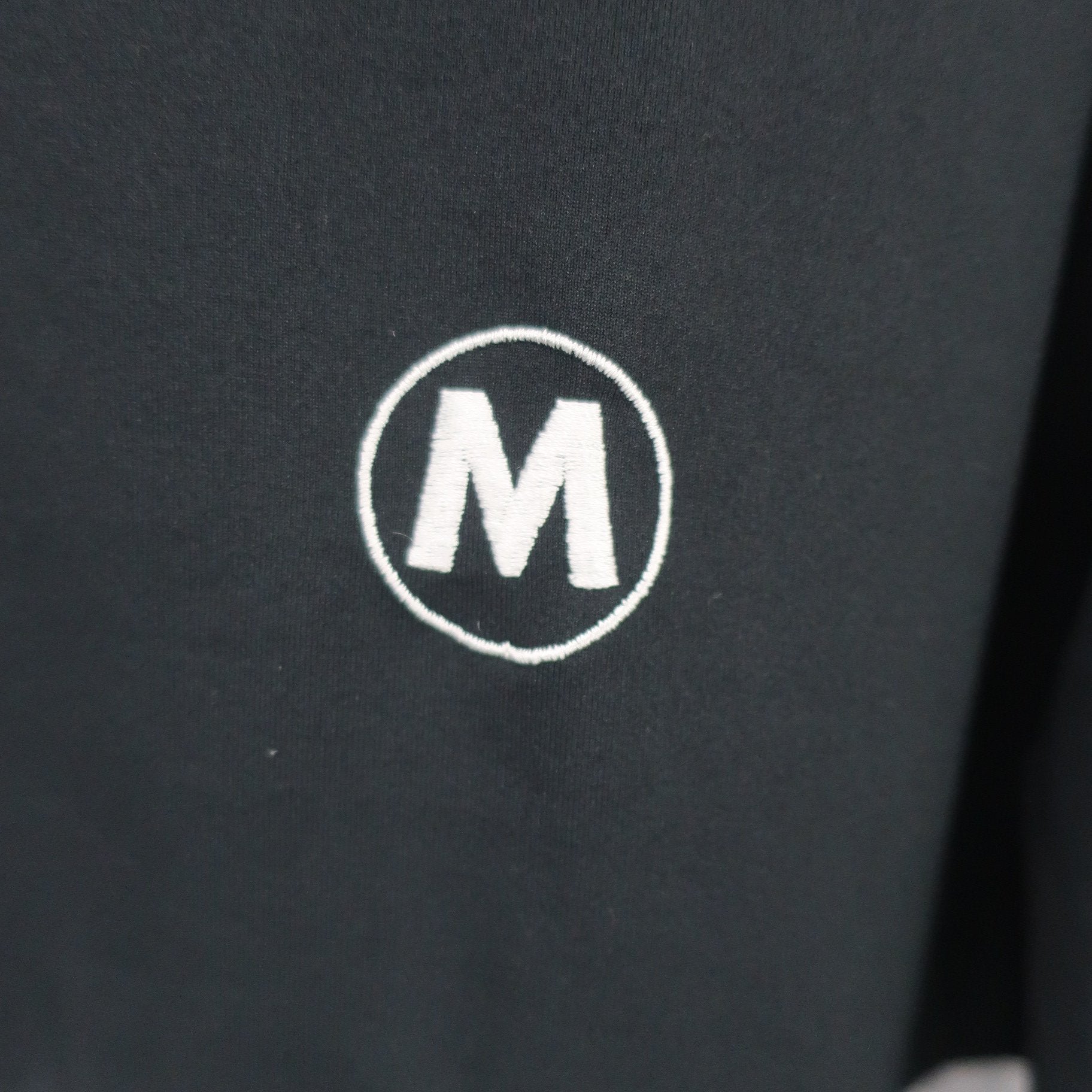 M.U SPORTS(エムユースポーツ) ハーフジップシャツ 白黒 メンズ 50 A