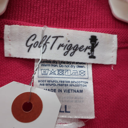 GOLF TRIGGER ポロシャツ ピンク メンズ LL B
