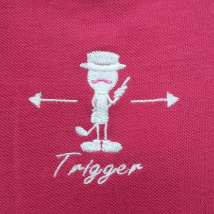 GOLF TRIGGER ポロシャツ ピンク メンズ LL B