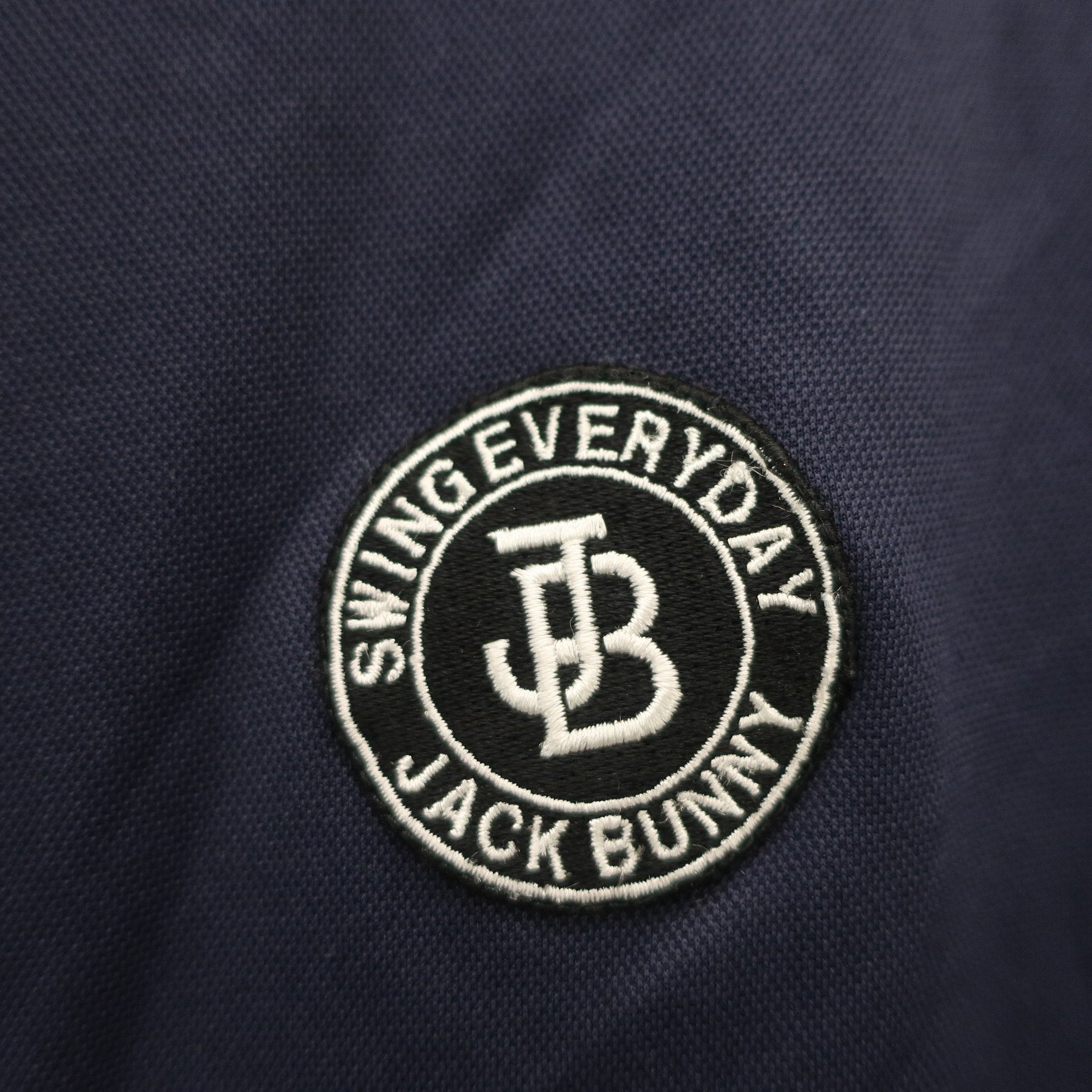 Jack Bunny(ジャックバニー) 半袖モックネックシャツ ネイビー メンズ 6 262-2167447 A