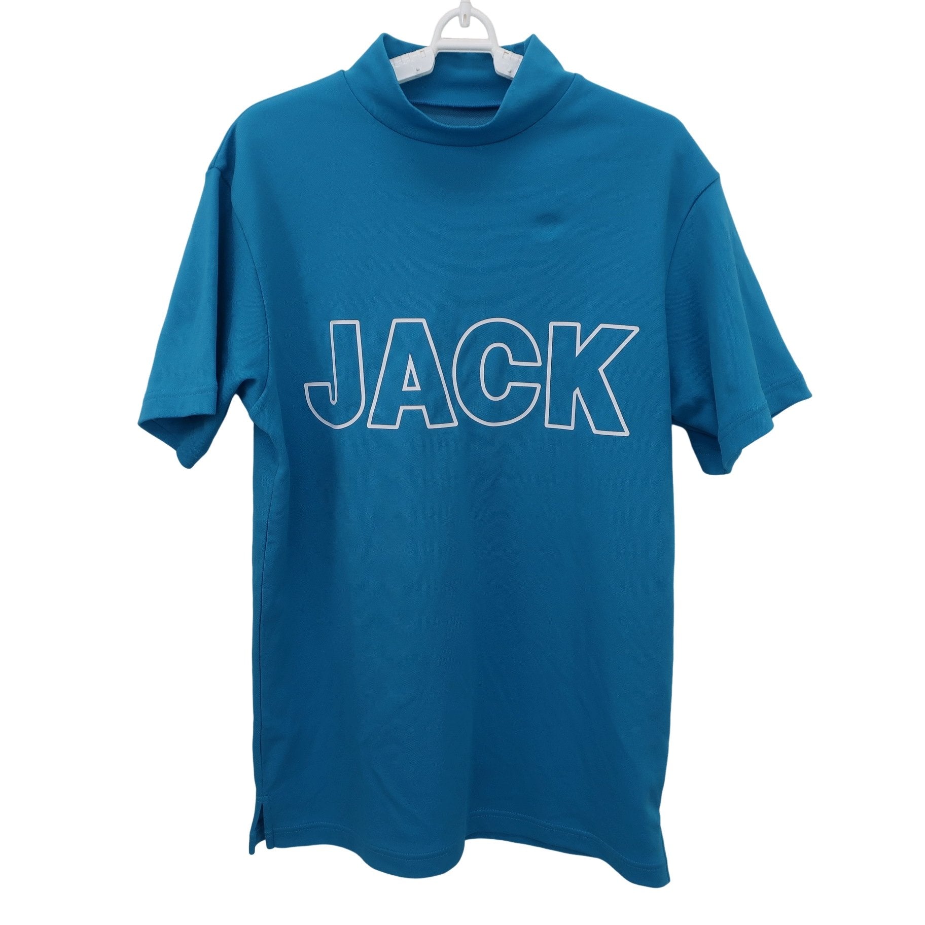 Jack Bunny(ジャックバニー) 半袖モックネックシャツ 水色 メンズ 5 262-3167531 A