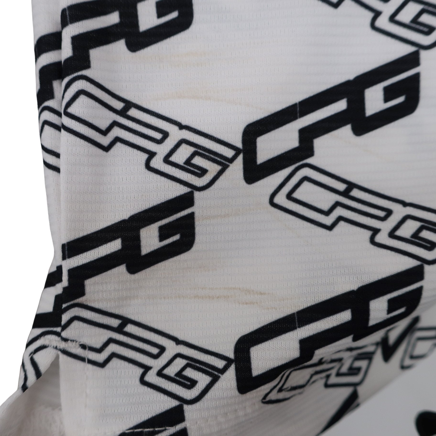 CPG GOLF(シーピージーゴルフ) ポロシャツ 白黒ロゴ総柄 メンズ 3 2109-22109 B