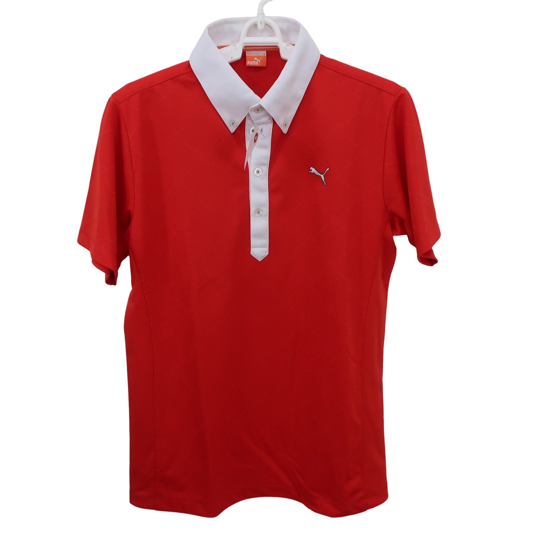 PUMA GOLF(プーマゴルフ) ポロシャツ 赤白 メンズ M A