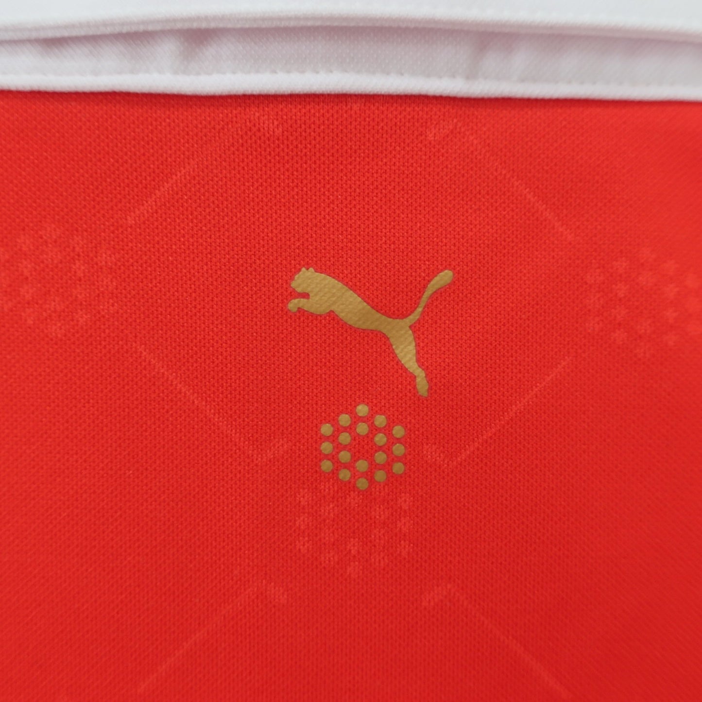 PUMA GOLF(プーマゴルフ) ポロシャツ 赤白 メンズ M A