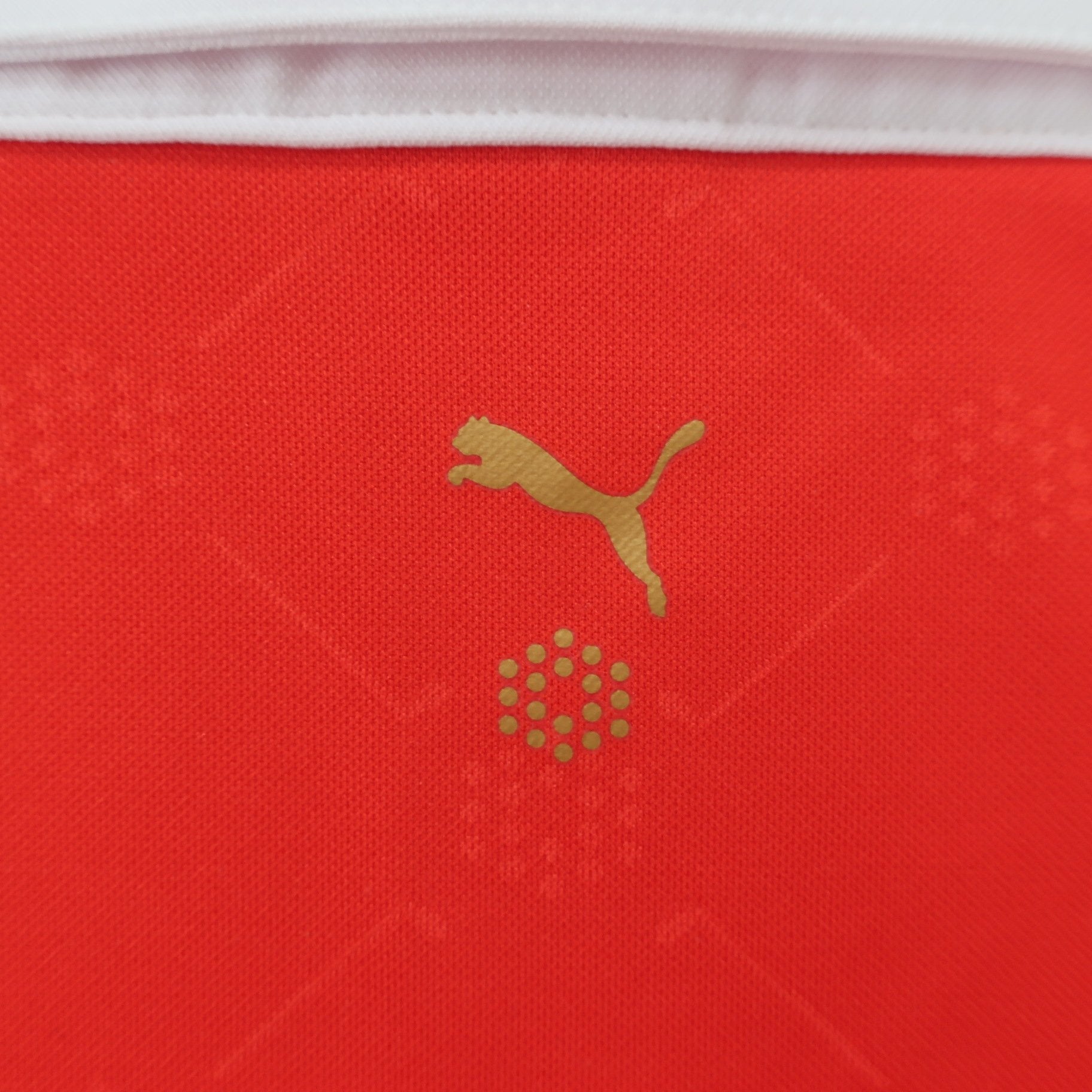 PUMA GOLF(プーマゴルフ) ポロシャツ 赤白 メンズ M A