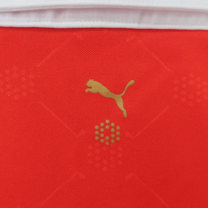 PUMA GOLF(プーマゴルフ) ポロシャツ 赤白 メンズ M A
