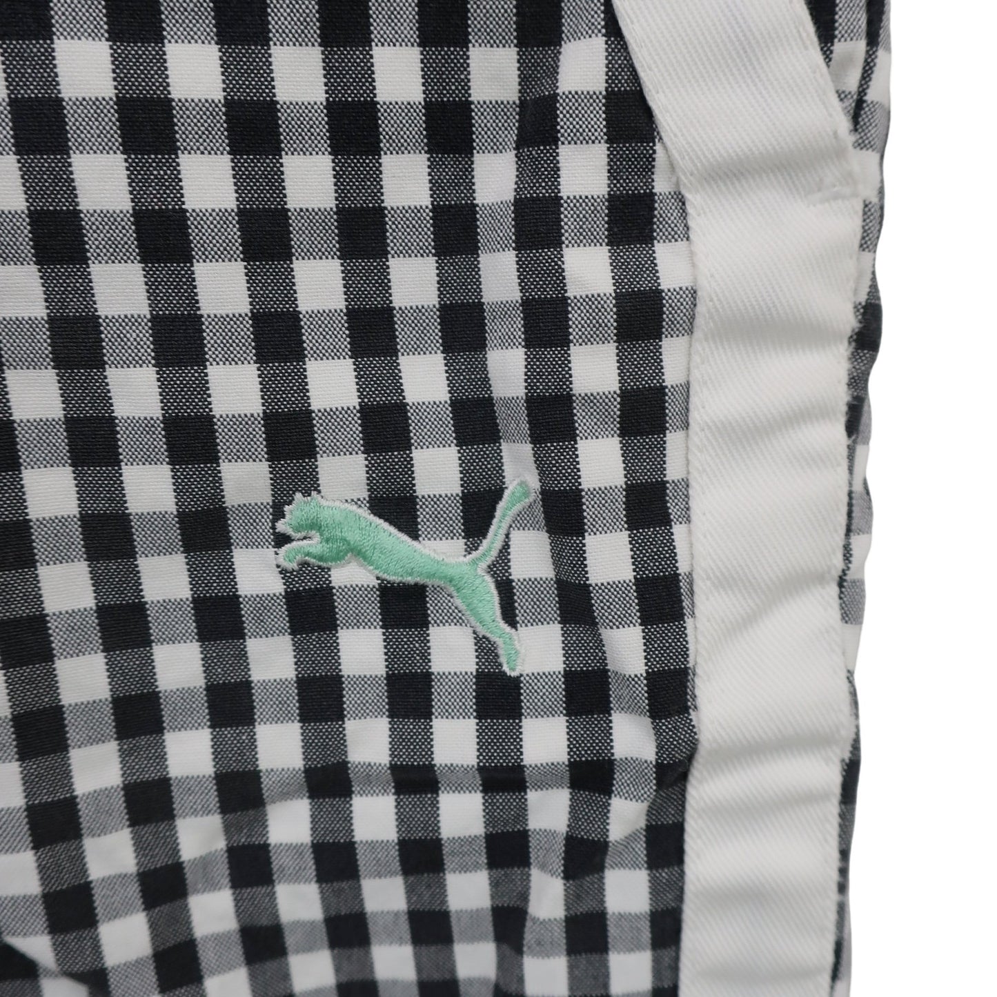 PUMA GOLF(プーマゴルフ) ハーフパンツ 白黒チェック メンズ A