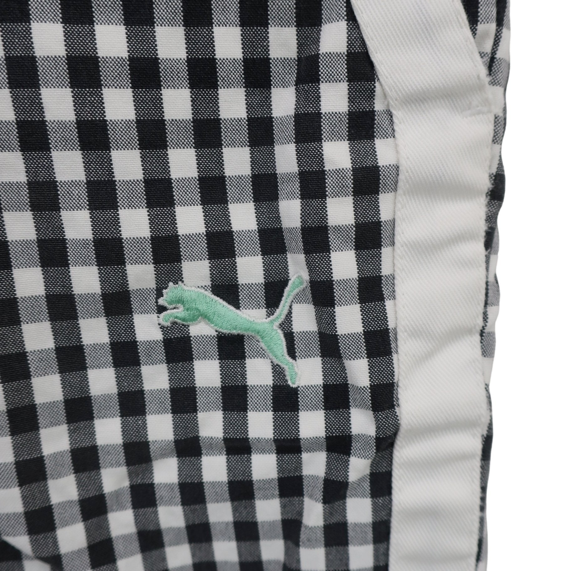 PUMA GOLF(プーマゴルフ) ハーフパンツ 白黒チェック メンズ A
