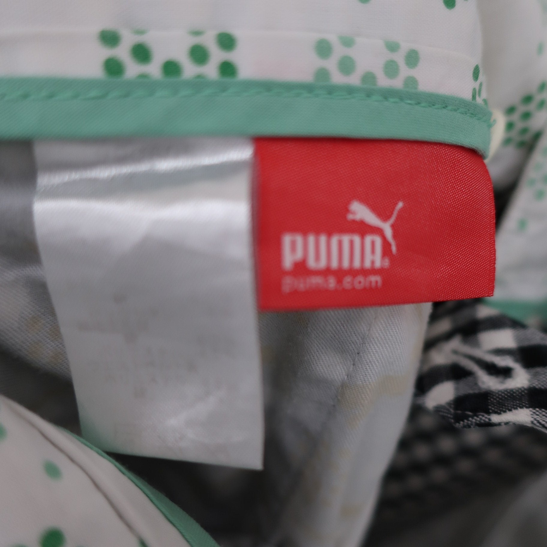 PUMA GOLF(プーマゴルフ) ハーフパンツ 白黒チェック メンズ A