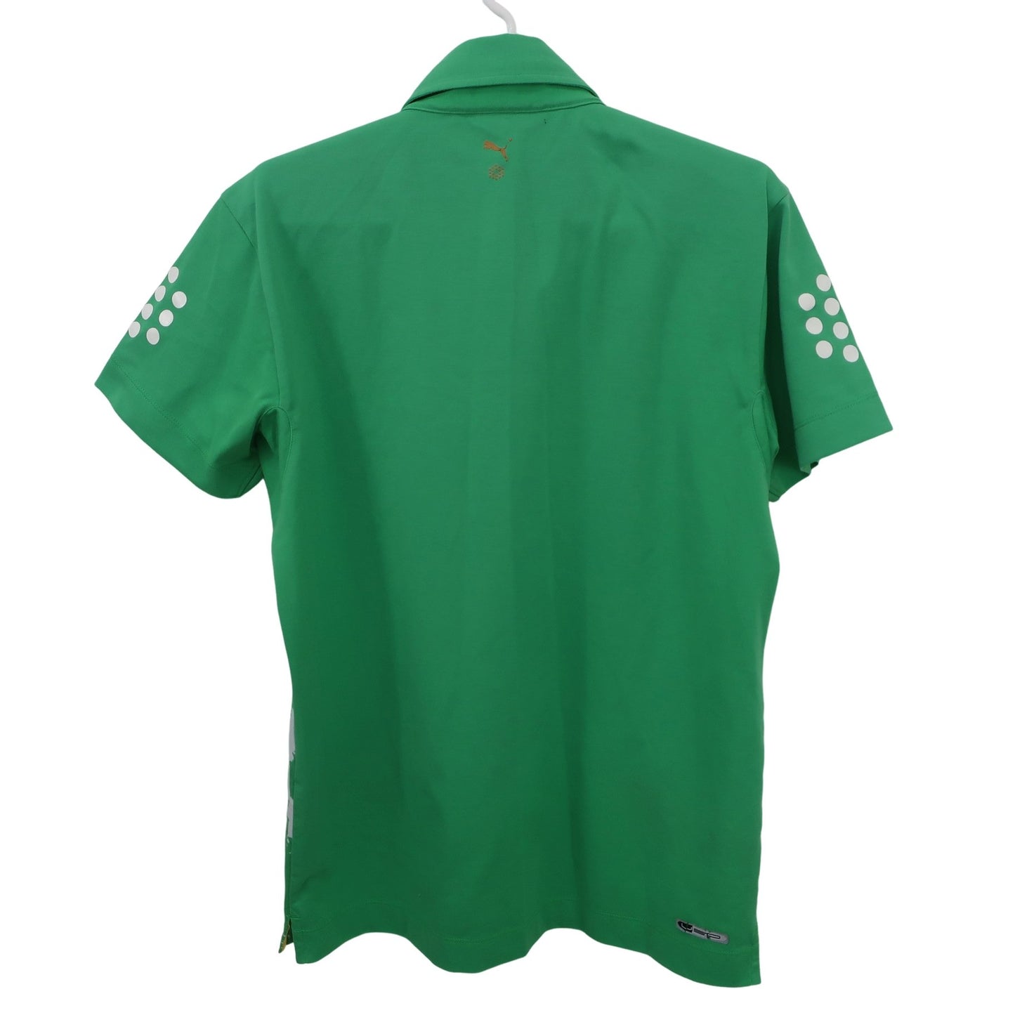 PUMA GOLF(プーマゴルフ) ポロシャツ 緑白総柄 メンズ L B
