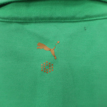 PUMA GOLF(プーマゴルフ) ポロシャツ 緑白総柄 メンズ L B