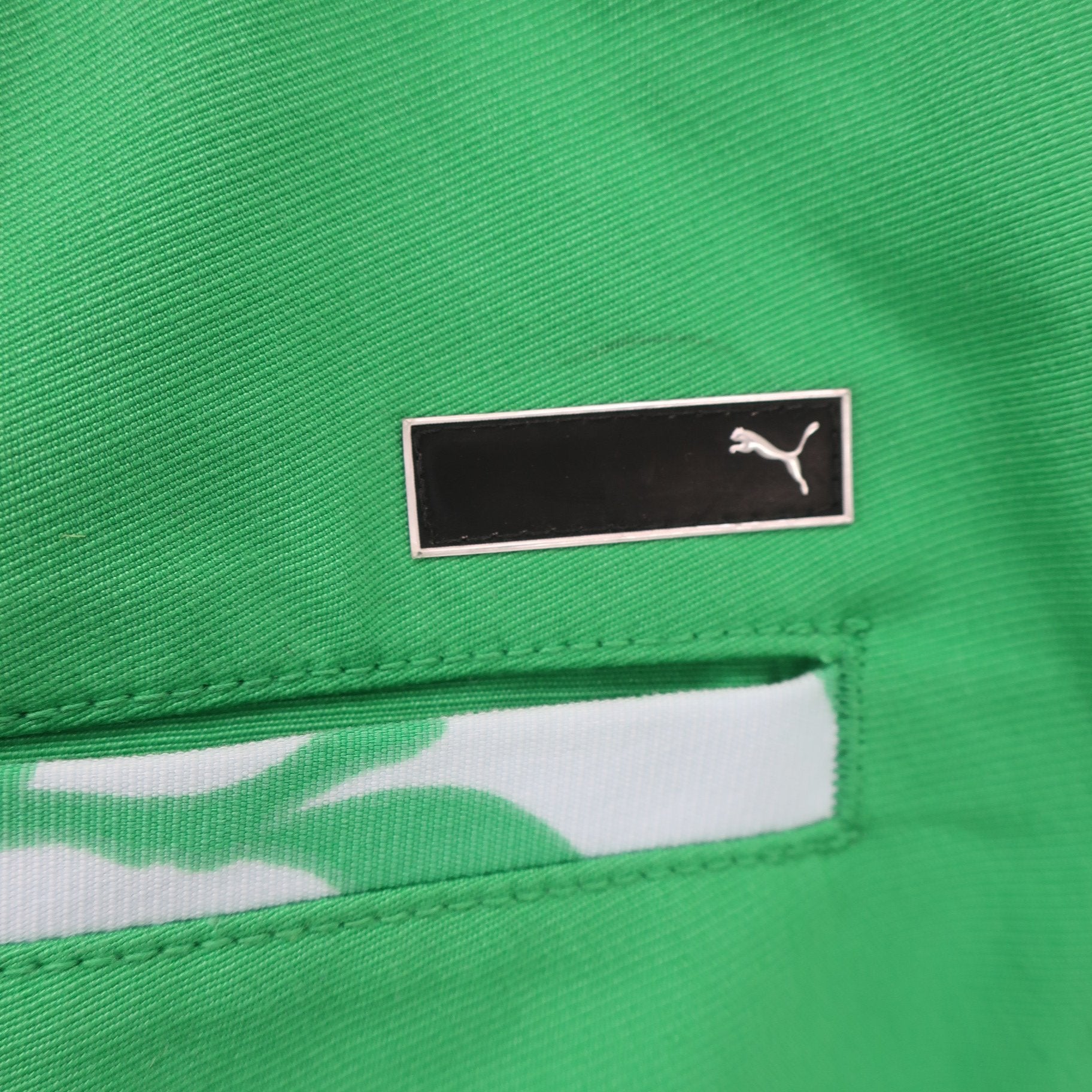 PUMA GOLF(プーマゴルフ) ハーフパンツ 緑白総柄 メンズ 79 A