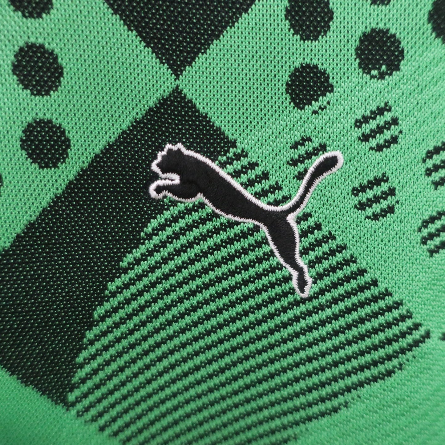 PUMA GOLF(プーマゴルフ) ポロシャツ 緑黒総柄 メンズ L A