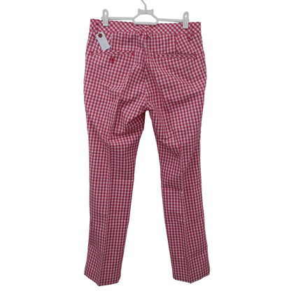 PUMA GOLF(プーマゴルフ) パンツ ピンク白チェック メンズ 76 A