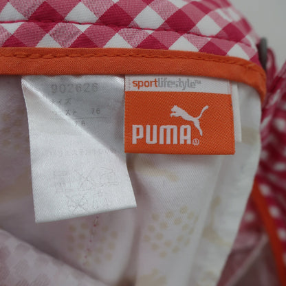 PUMA GOLF(プーマゴルフ) パンツ ピンク白チェック メンズ 76 A