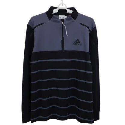 adidas(アディダス) 長袖ハーフジップシャツ グレー黒 レディース M/M A