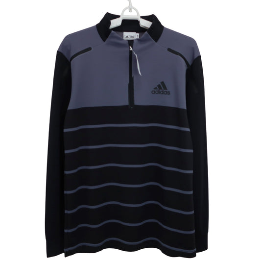 adidas(アディダス) 長袖ハーフジップシャツ グレー黒 レディース M/M A