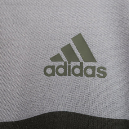 adidas(アディダス) 長袖ハーフジップシャツ グレー黒 レディース M/M A