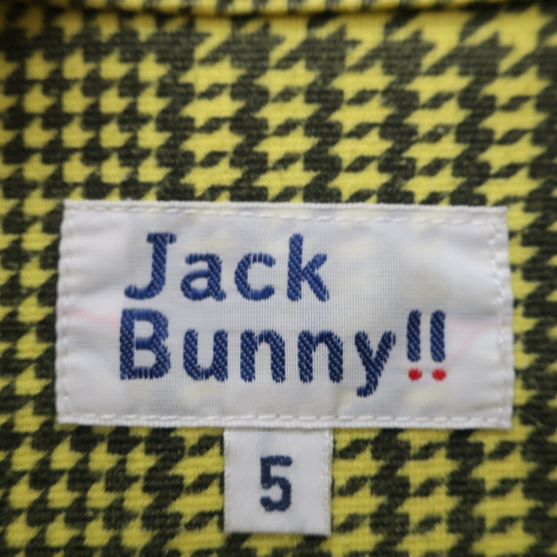 Jack Bunny(ジャックバニー) ポロシャツ 黄色黒総柄 メンズ 5 262-0160237 B