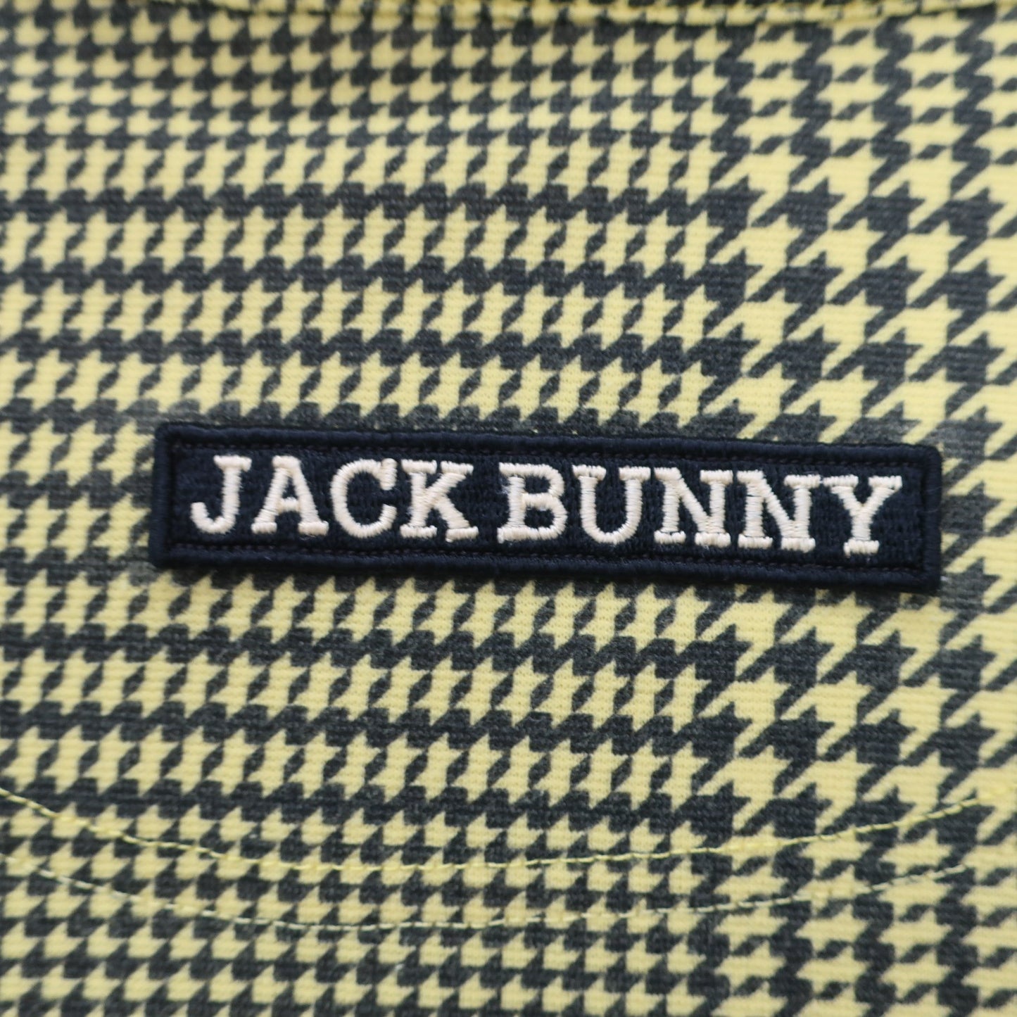 Jack Bunny(ジャックバニー) ポロシャツ 黄色黒総柄 メンズ 5 262-0160237 B