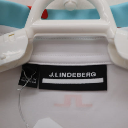 J.LINDEBERG(ジェイ リンドバーグ) ノースリーブポロシャツ 白 レディース S A