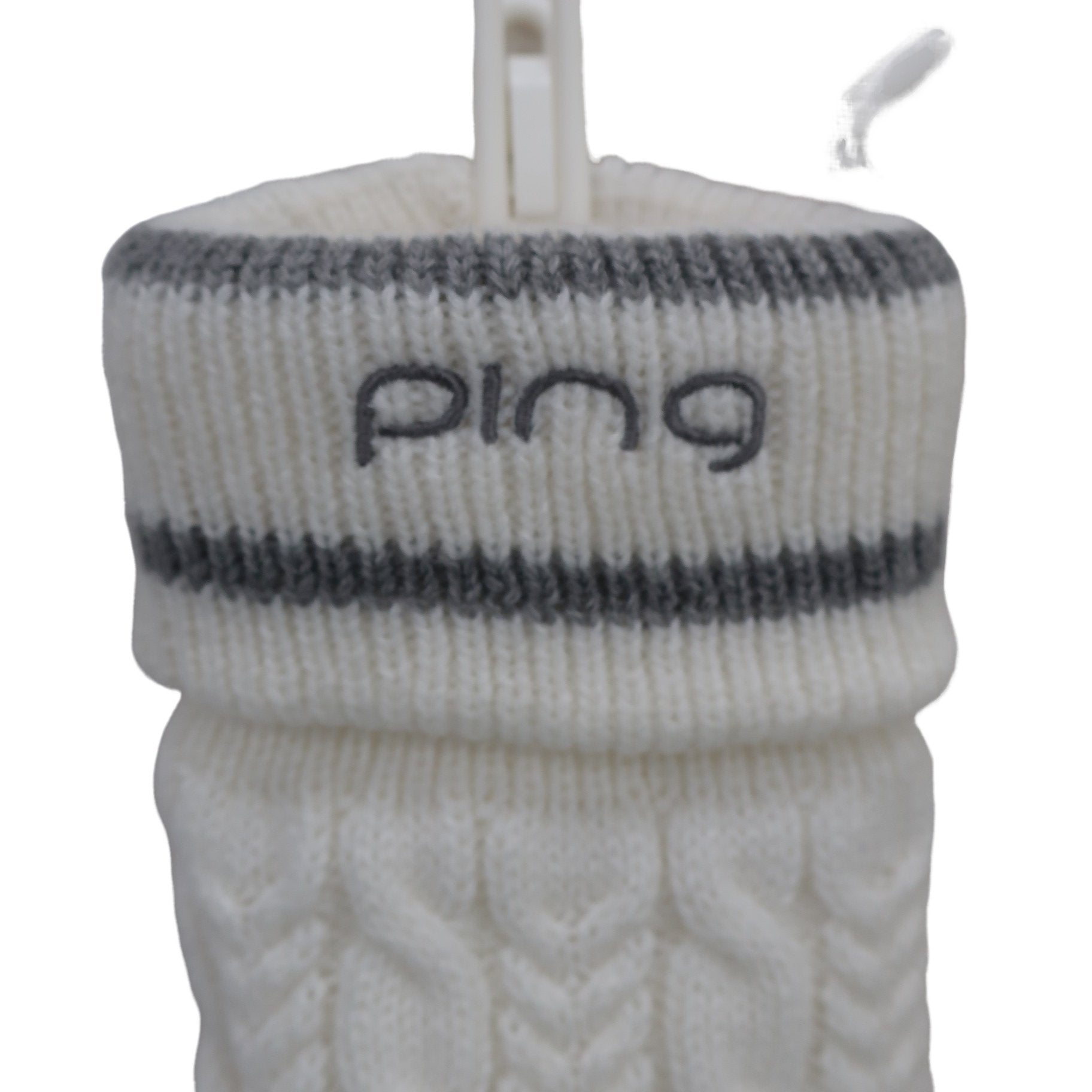 PING(ピン) レッグウォーマー 白グレー レディース フリーサイズ A