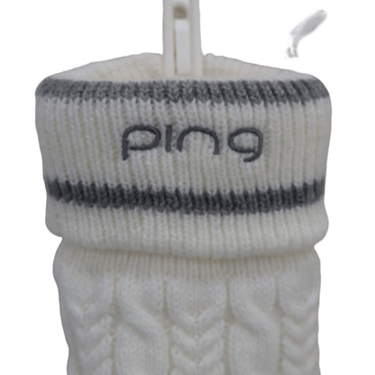 PING(ピン) レッグウォーマー 白グレー レディース フリーサイズ A
